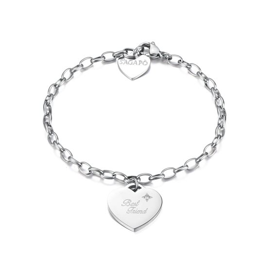 Bracciale Sagapo Donna Be My Always in Acciaio Cristallo SBM13 - SBM13